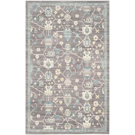 Safavieh Valencia Power Loomed Rectangle Rug- Mauve - Mauve- 5 x 8 ft. VAL116D-5
